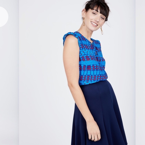 Plenty by Tracy Reese Flutter Sleeve Blouse - Picture 3 of 13